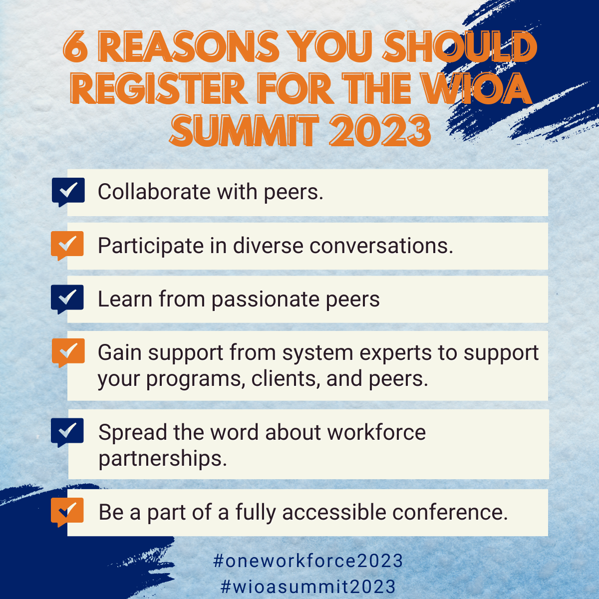 Six reasons you should register for the WIOA Summit