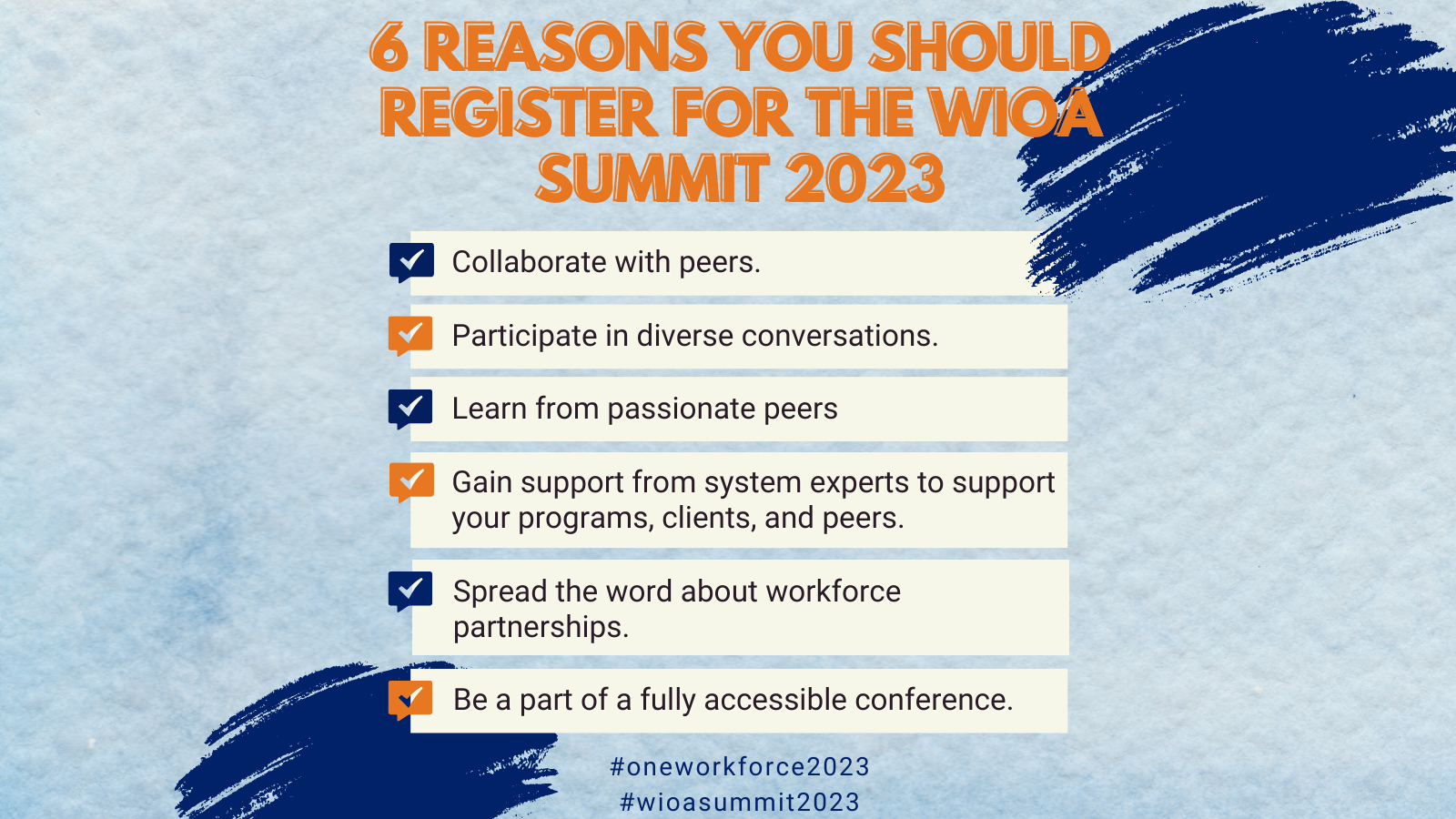 6 reasons you should register for the WIOA Summit